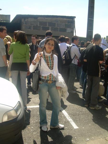 a la manifistation devan mon lyc�e